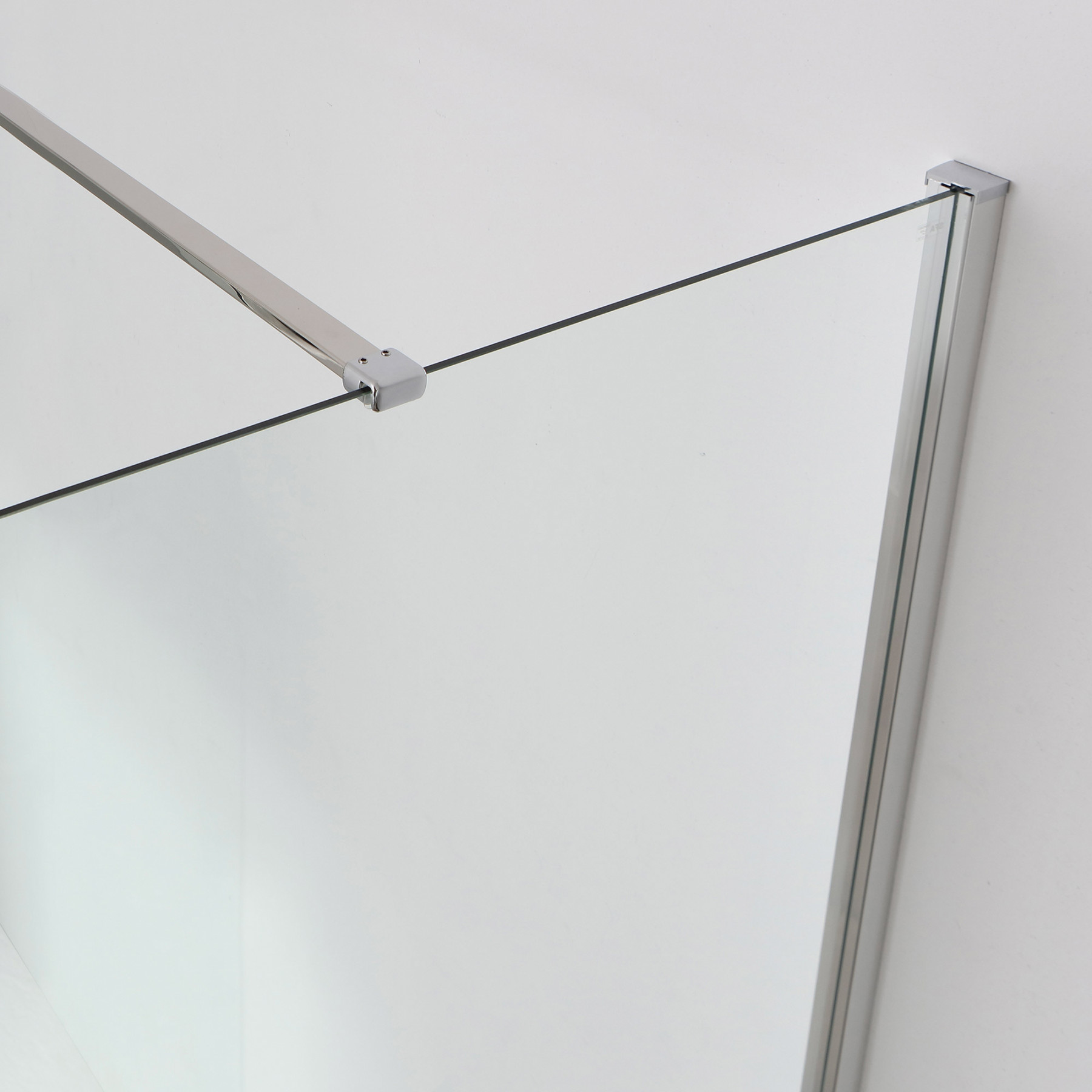 Doccia Walk-In angolare BERLINO 120x80 cm cristallo Trasparente Cromo (80+80)