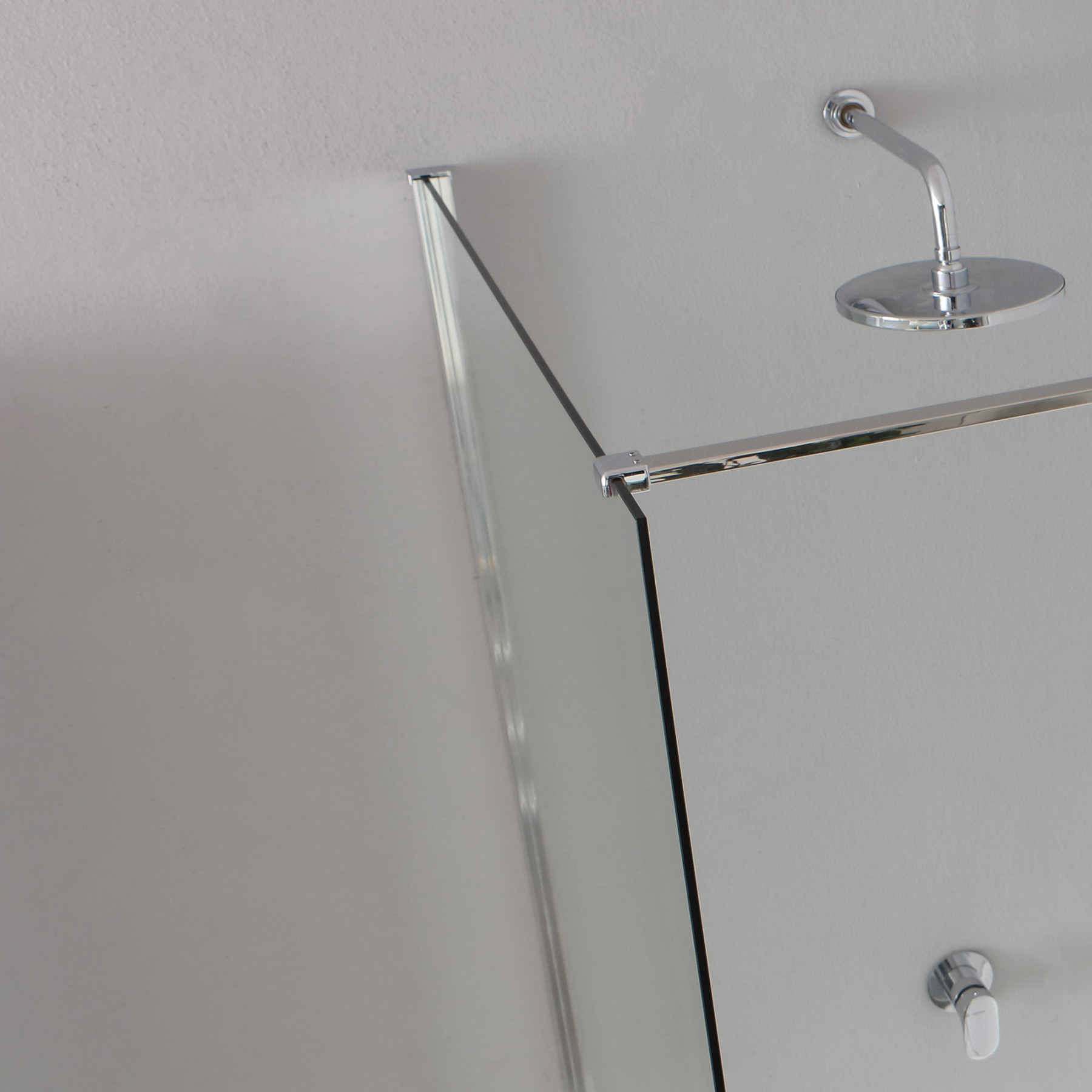 Doccia Walk-In angolare BERLINO 160x90 cm cristallo Trasparente Cromo (90+110)