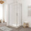 Box doccia LISBONA doppia porta scorrevole rettangolare 120x70 cm altezza 190 cm cristallo 6 mm