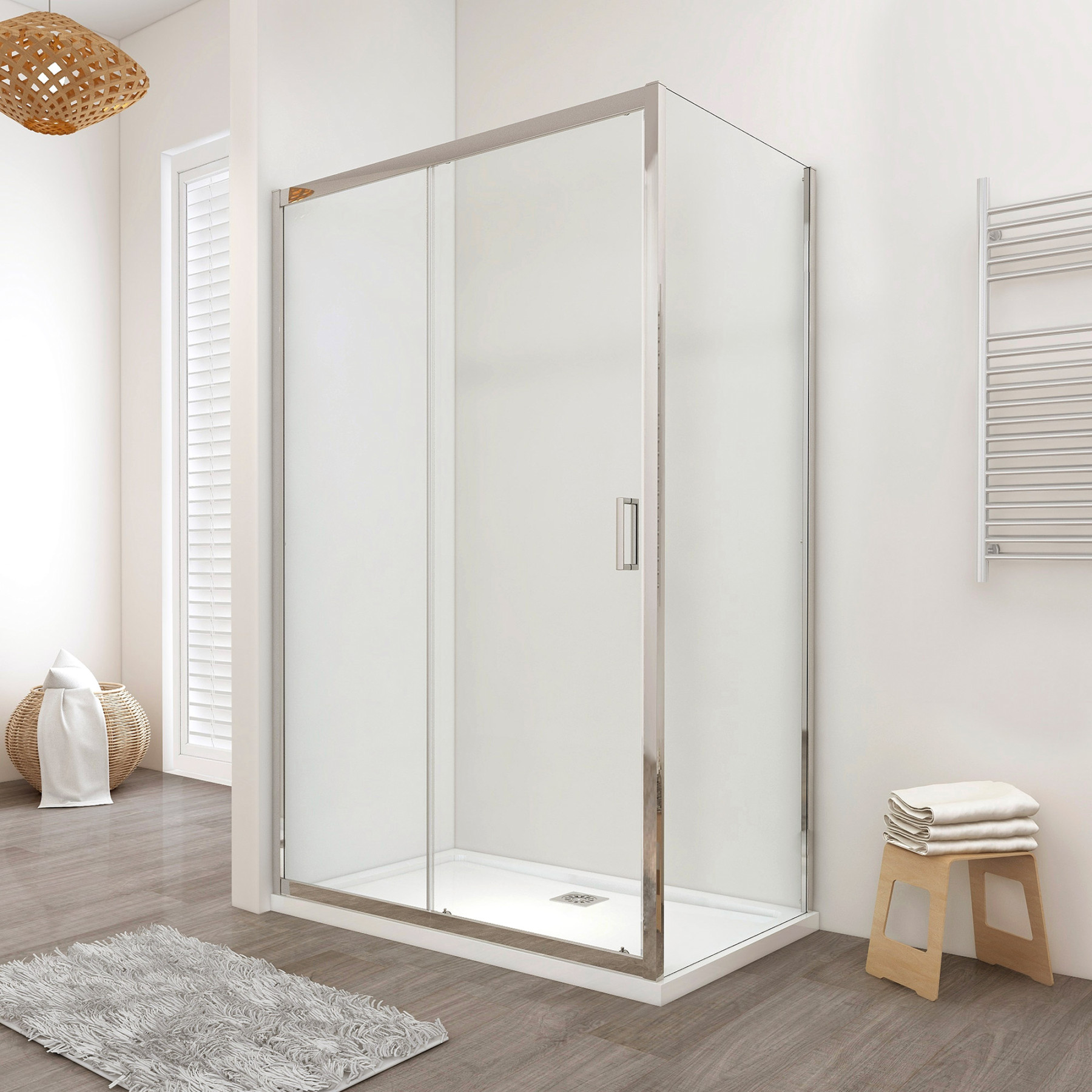 Box doccia 80x120 cristallo scorrevoleLISBONA CROMO