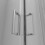 Box doccia LISBONA doppia porta scorrevole quadrata 3 lati 70X70x70 cm altezza 190 cm cristallo 6 mm