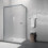 Box doccia MOSCA doppia porta scorrevole rettangolare 100x70 cm altezza 200 cm cristallo 8 mm