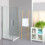 Box doccia OSLO doppia porta scorrevole quadrato 70x70 cm altezza 200 cm cristallo 6 mm