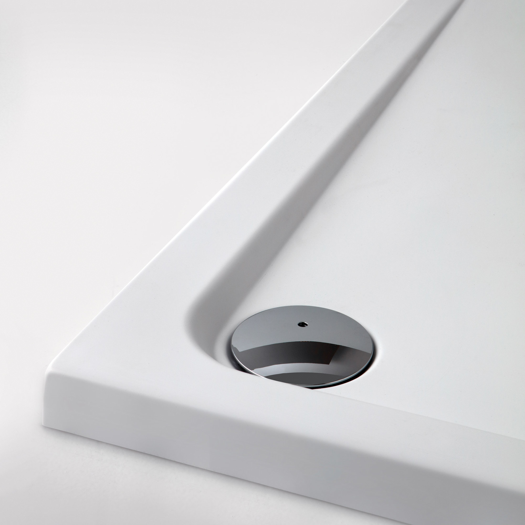 Piatto Doccia acrilico PALERMO 80x80 cm alto 4,5 Bianco Opaco