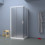 Box doccia TOKYO doppia porta scorrevole rettangolare 3 lati 110x70x70 cm altezza 200 cm cristallo 6 mm bianco opaco