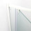 Box doccia TOKYO porta battente rettangolare 3 lati 110x70x70 cm altezza 200 cm cristallo 6 mm bianco opaco