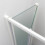 Porta doccia TOKYO pieghevole a nicchia 75 cm altezza 200 cm cristallo 6 mm bianco opaco
