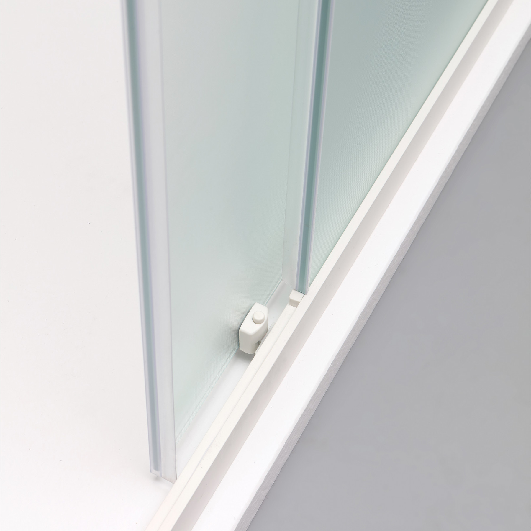 Porta doccia TOKYO scorrevole a nicchia 160 cm altezza 200 cm cristallo 6 mm bianco opaco