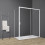 Box doccia TOKYO porta scorrevole rettangolare 150x70 cm altezza 200 cm cristallo 6 mm bianco opaco
