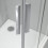 Box doccia OSLO porta battente con fissetto 3 lati rettangolare 100x70x70 cm altezza 200 cm cristallo 6 mm