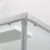 Box doccia OSLO doppia porta scorrevole rettangolare 3 lati 120x70x70 cm altezza 200 cm cristallo 6 mm