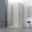 Box doccia OSLO doppia porta scorrevole rettangolare 3 lati 120x90x90 cm altezza 200 cm cristallo 6 mm