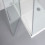 Box doccia OSLO porta battente con fissetto 3 lati rettangolare 130x70x70 cm altezza 200 cm cristallo 6 mm