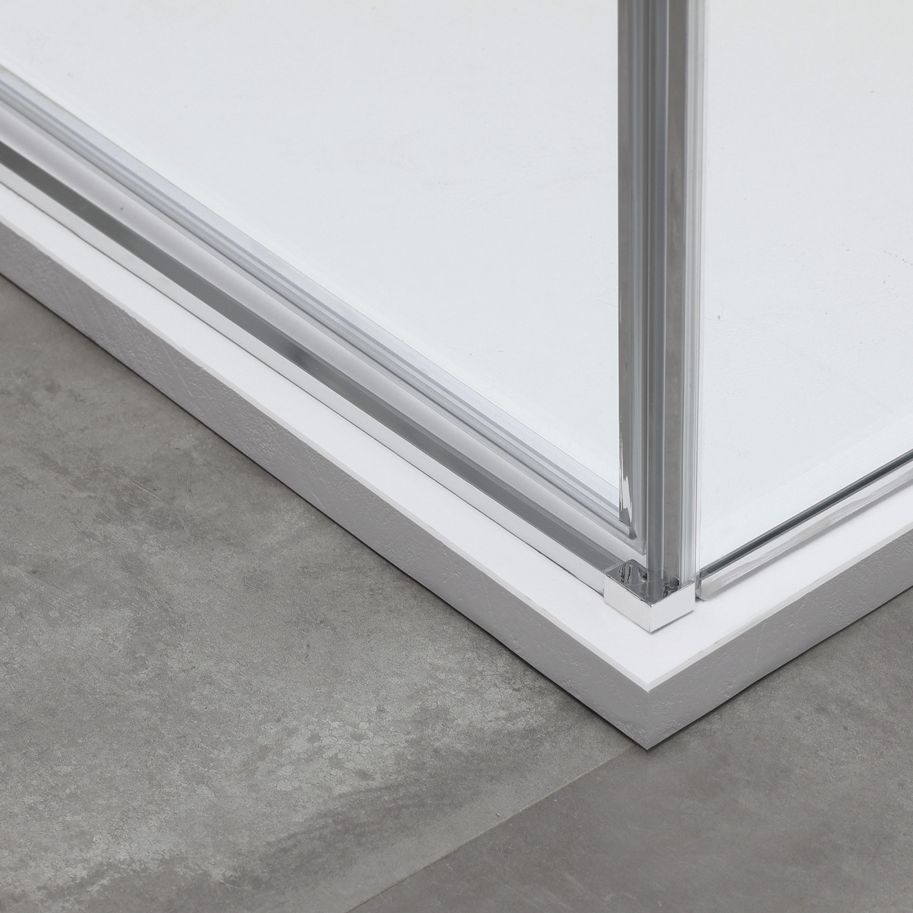 Box doccia OSLO porta battente con fissetto 3 lati rettangolare 140x70x70 cm altezza 200 cm cristallo 6 mm