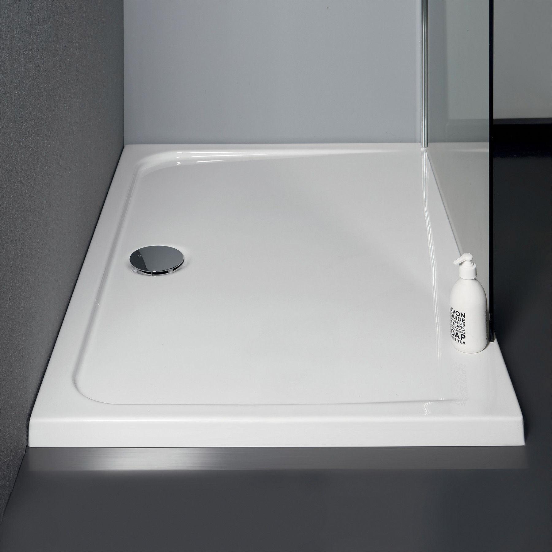 Piatto Doccia acrilico TORINO 120x70 cm alto 4,5 cm Bianco Lucido