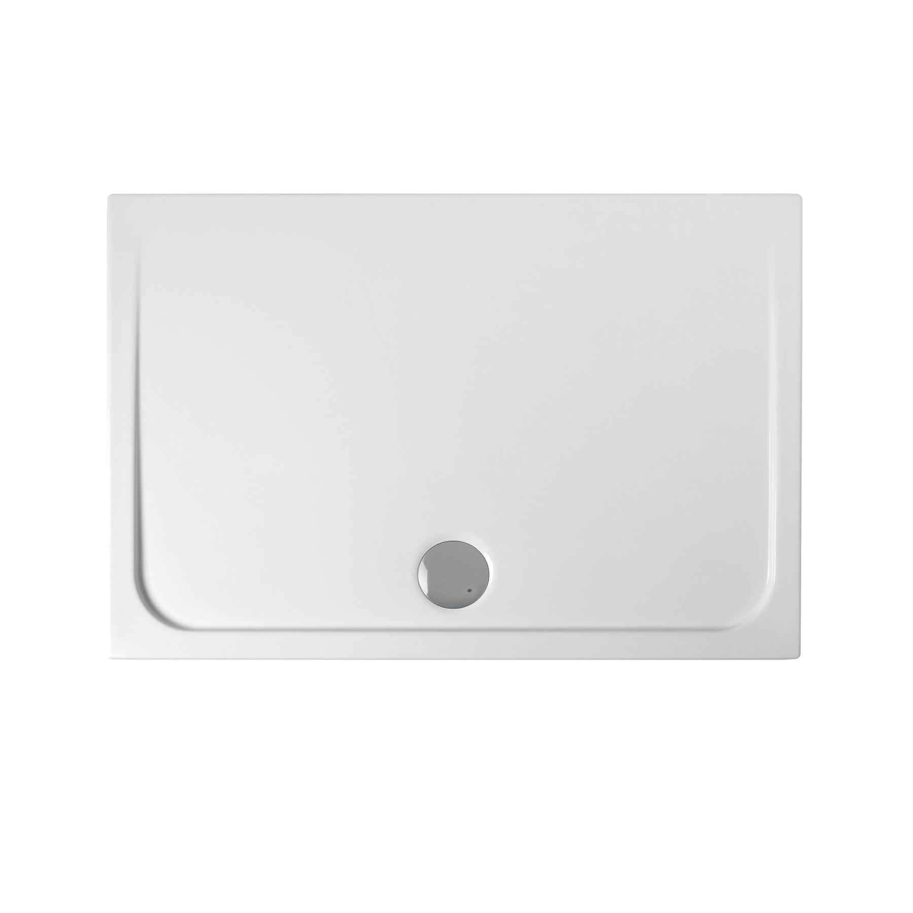 Piatto Doccia acrilico TORINO 90x75 cm alto 4,5 cm Bianco Lucido