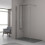 Parete doccia walk in TALLINN 100 cm cristallo trasparente 8 mm con barra snodata