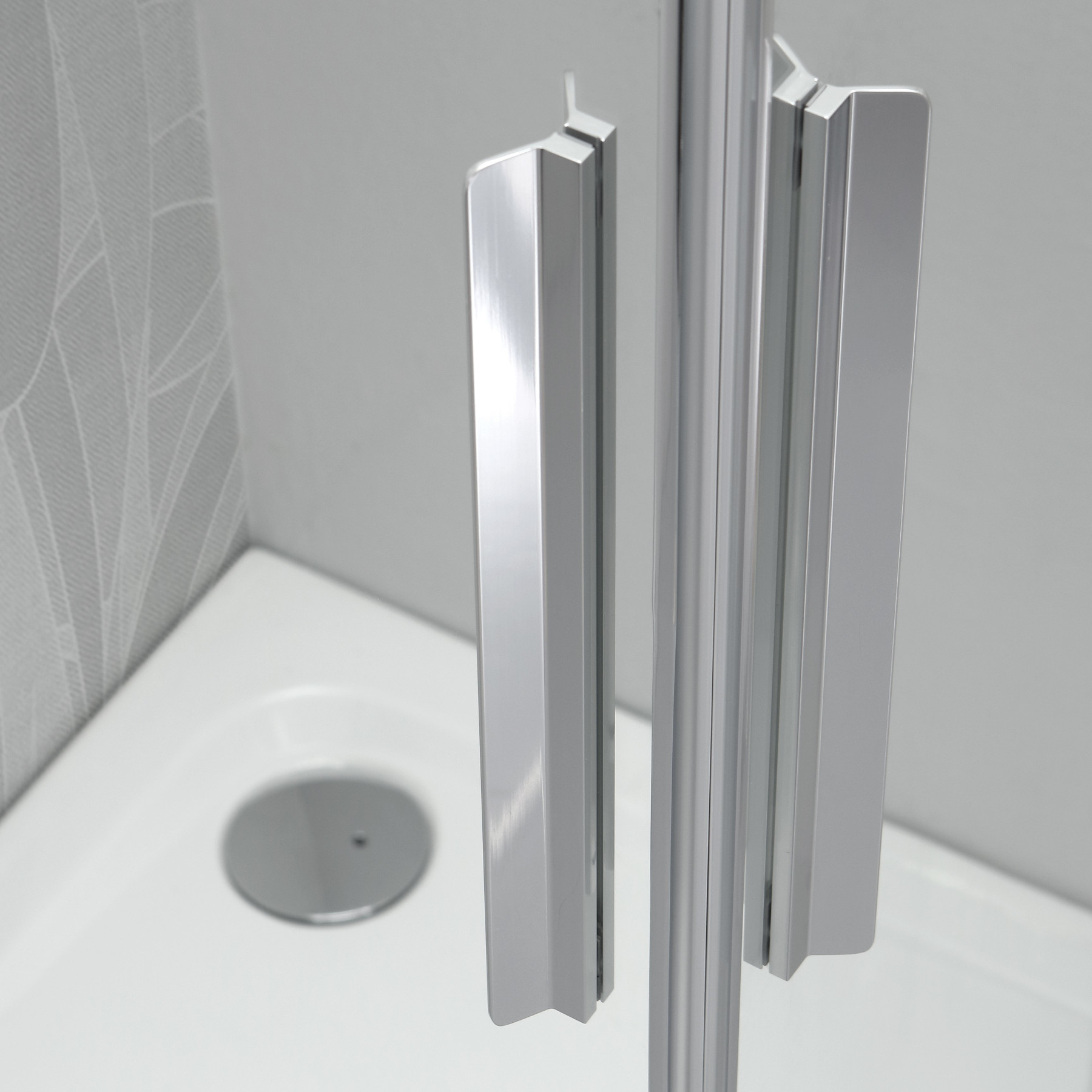 Box doccia OSLO doppia porta battente quadrato 90x90 cm altezza 200 cm cristallo 6 mm