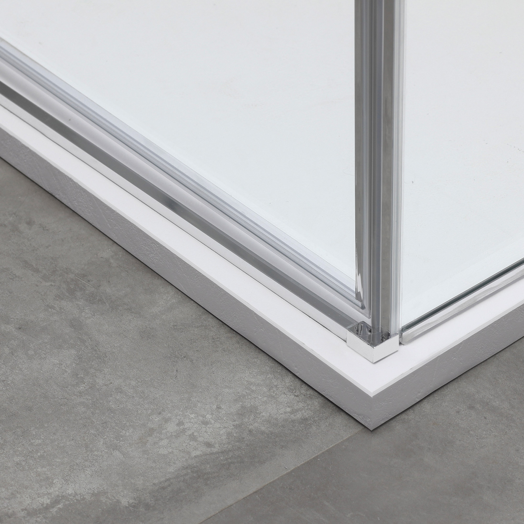 Box doccia OSLO porta battente con fissetto più fisso rettangolare 120x75 cm altezza 200 cm cristallo 6 mm