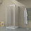 Box doccia TOKYO porta pieghevole rettangolare 3 lati 100x75x75 cm altezza 200 cm cristallo 6 mm