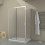 Box doccia TOKYO porta scorrevole rettangolare 3 lati 100x75x75 cm altezza 200 cm cristallo 6 mm