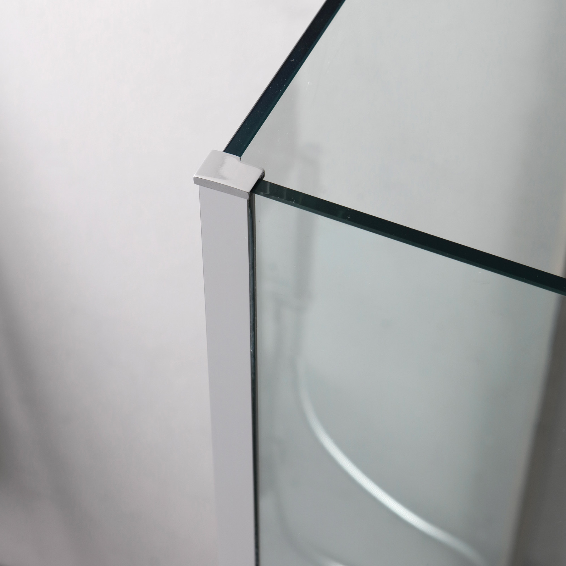 Doccia walk in angolare con paraschizzi HELSINKI 100+25+90 cm cristallo 8 mm con pellicola di sicurezza