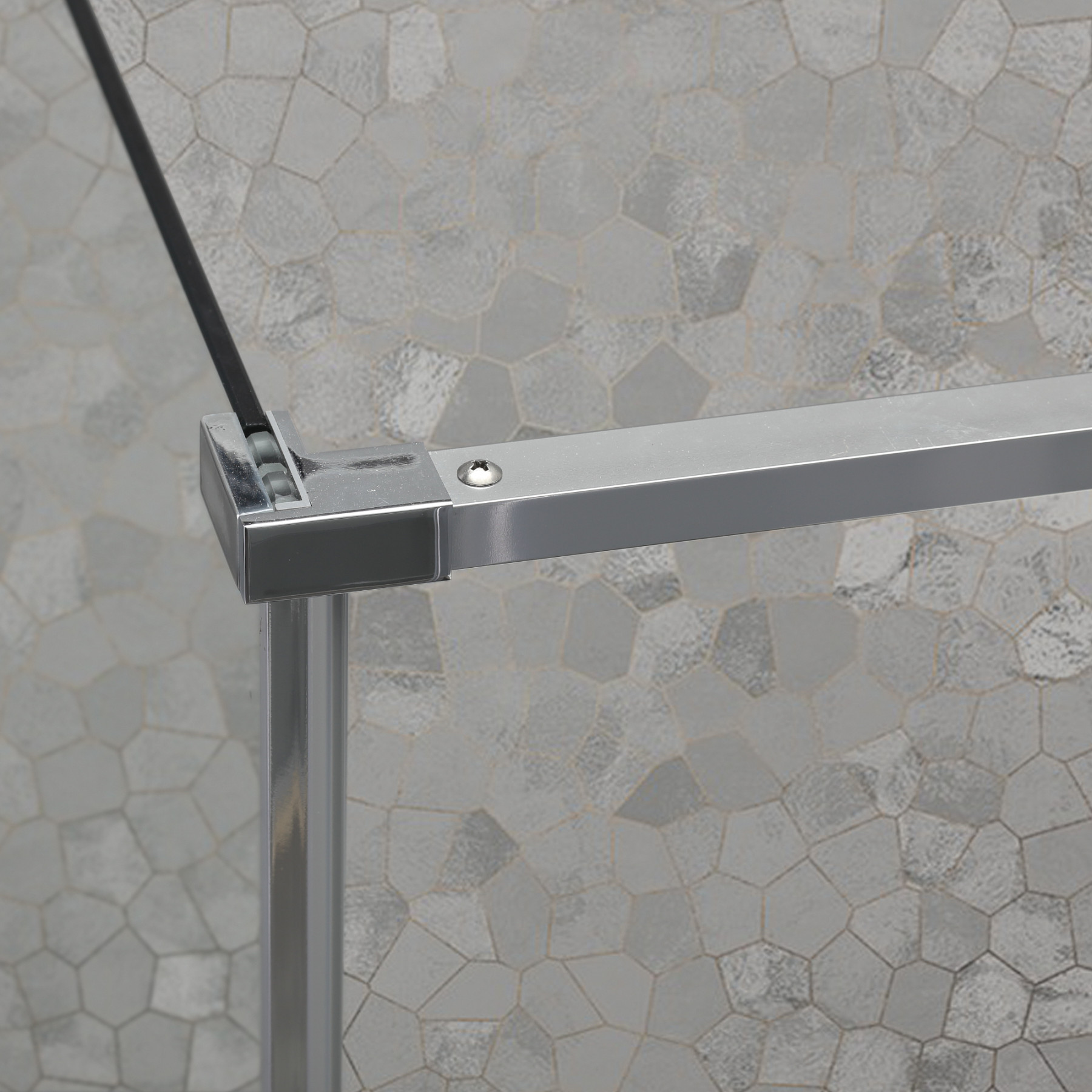 Box doccia OSLO porta battente quadrato 75x75 cm altezza 200 cm cristallo 6 mm