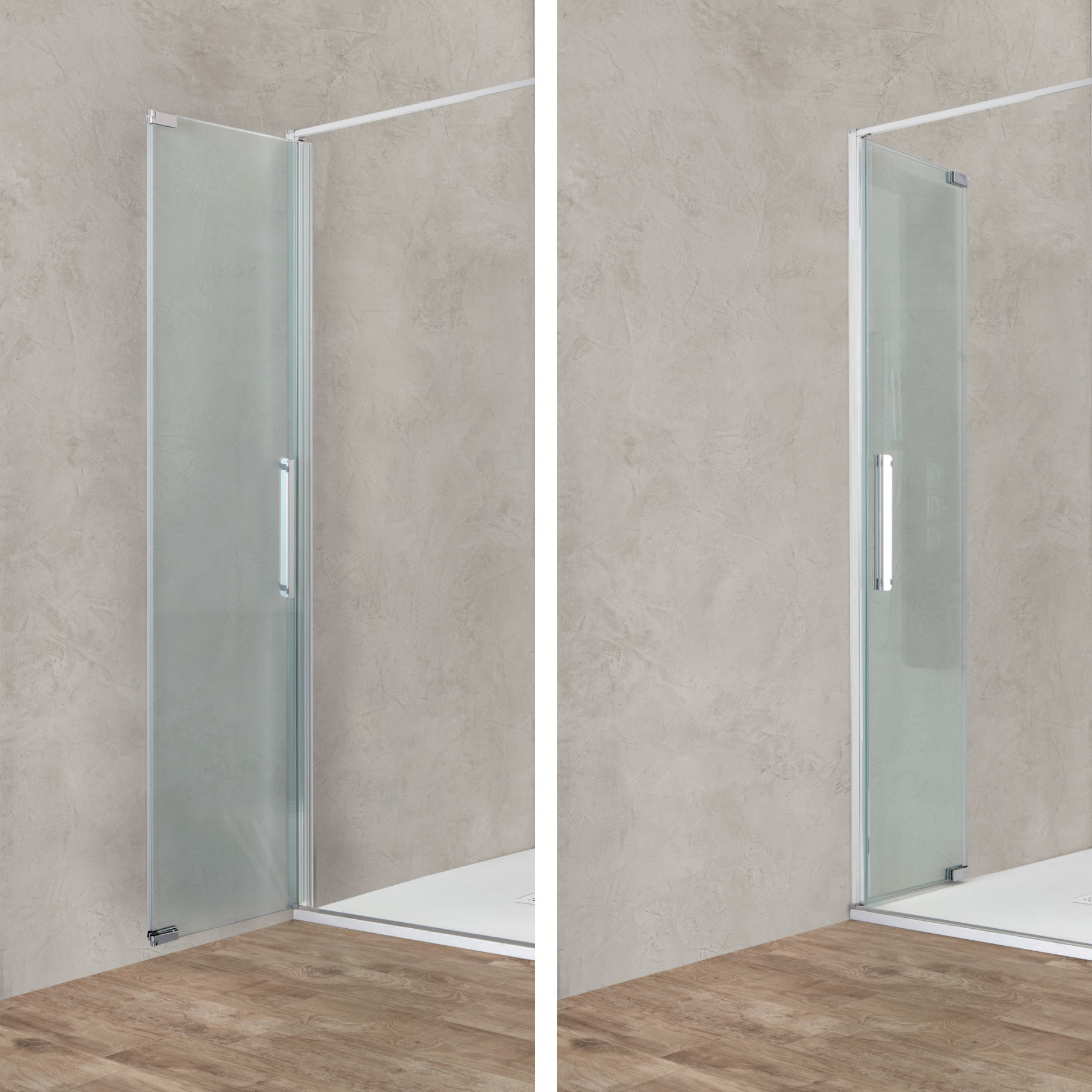 Porta doccia OSLO nicchia pieghevole 90 cm altezza 200 cm cristallo 6 mm