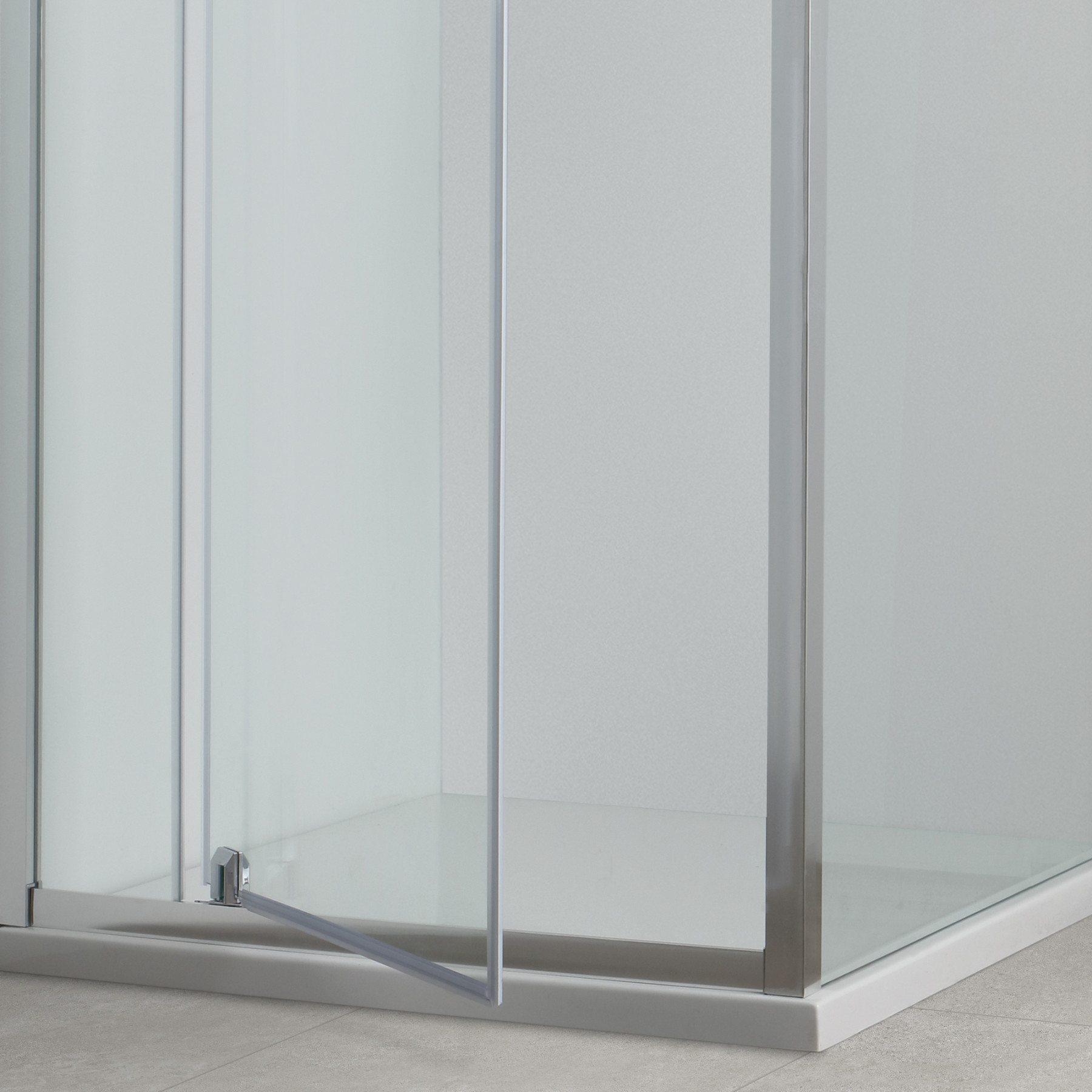 Box doccia TOKYO porta battente rettangolare 80x100 cm altezza 200 cm cristallo 6 mm