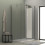 Doccia walk in angolare HELSINKI 100x80 cm cristallo 8 mm trasparente