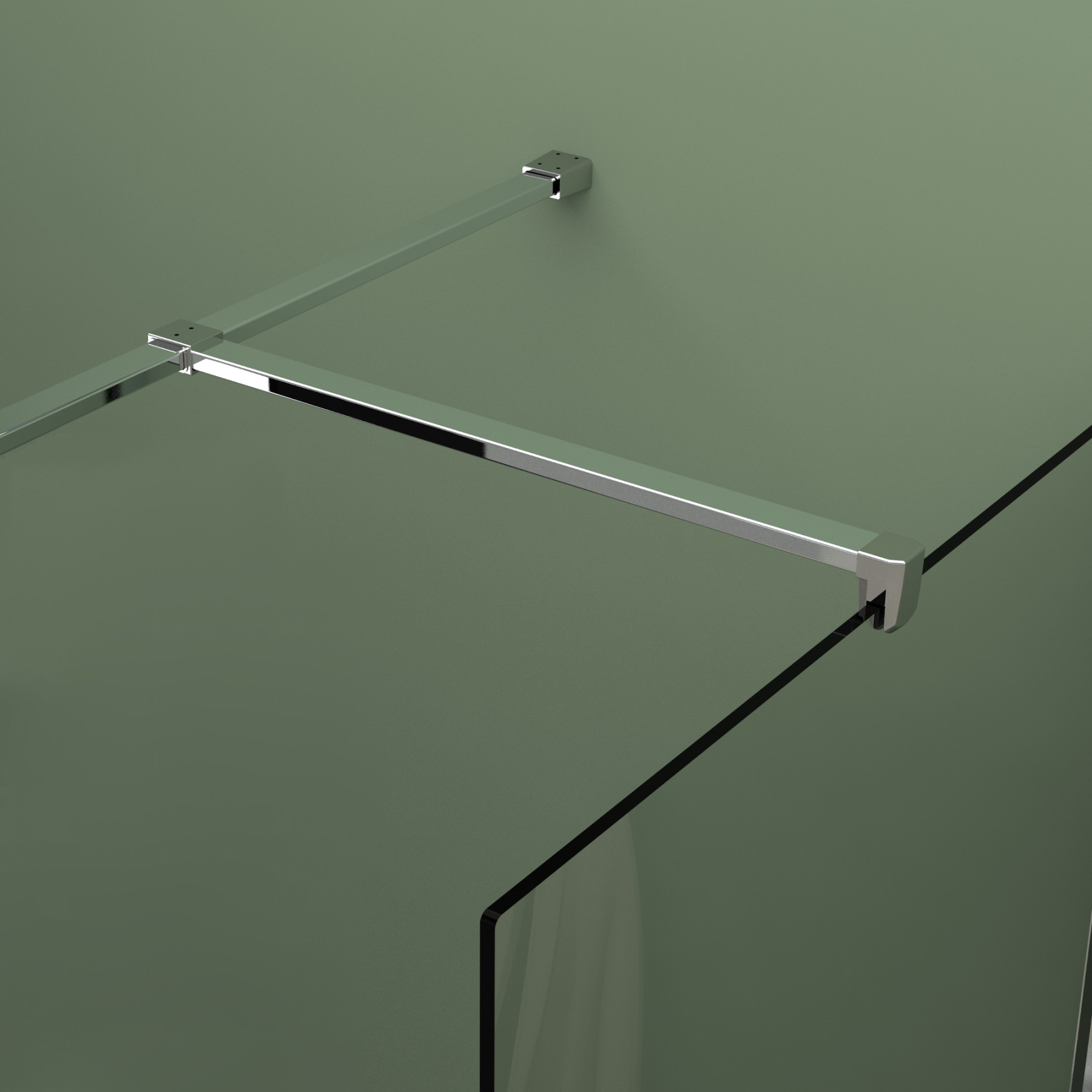 Doccia walk in angolare HELSINKI 100x80 cm cristallo 8 mm trasparente