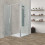 Box doccia angolare OSLO pieghevole 90x90 cm altezza 200 cm cristallo 6 mm