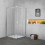 Box doccia TOKYO doppia porta scorrevole rettangolare 120x100 cm altezza 200 cm cristallo 6 mm
