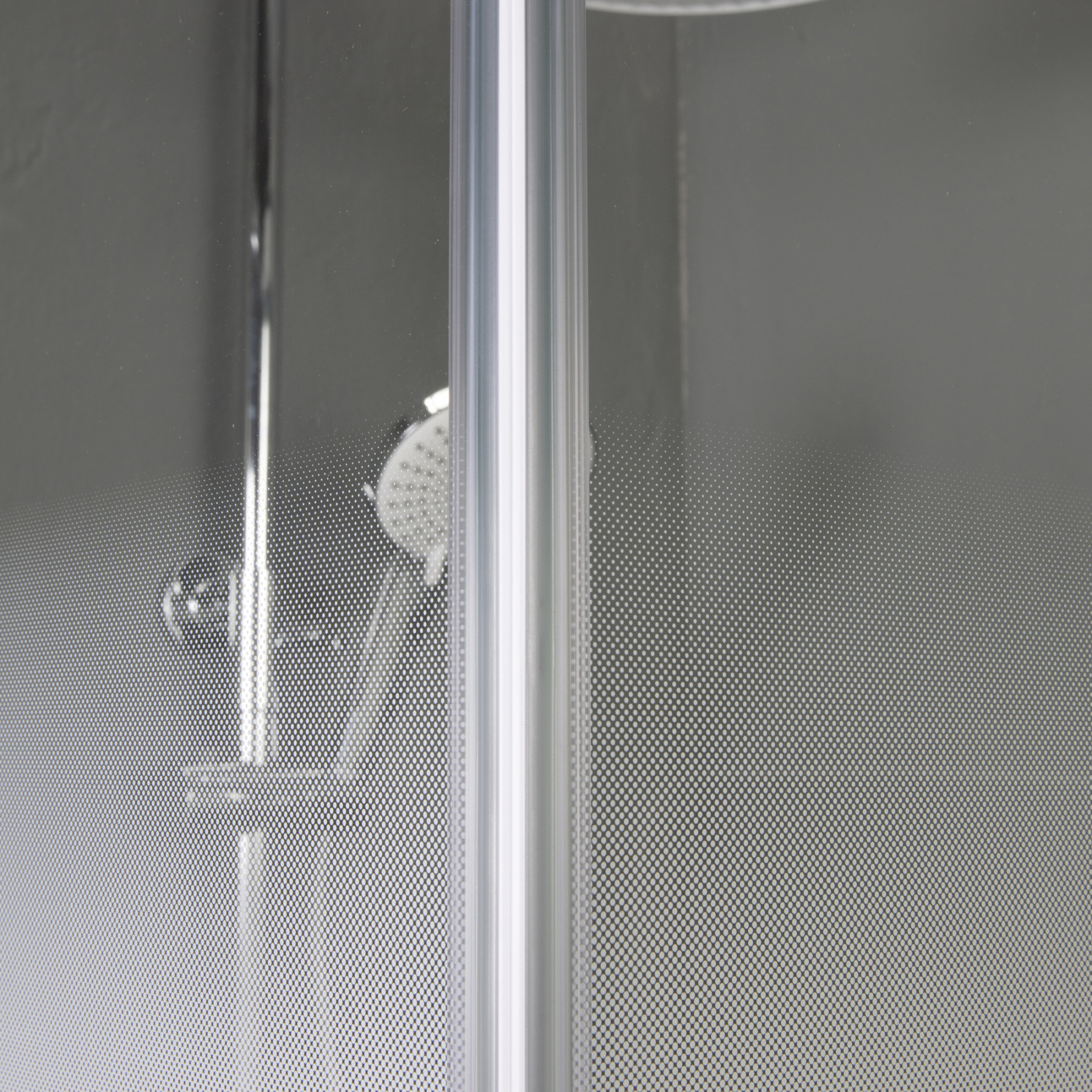 Box doccia TOKYO doppia porta scorrevole quadrato 75x75 cm altezza 200 cm serigrafato 6 mm