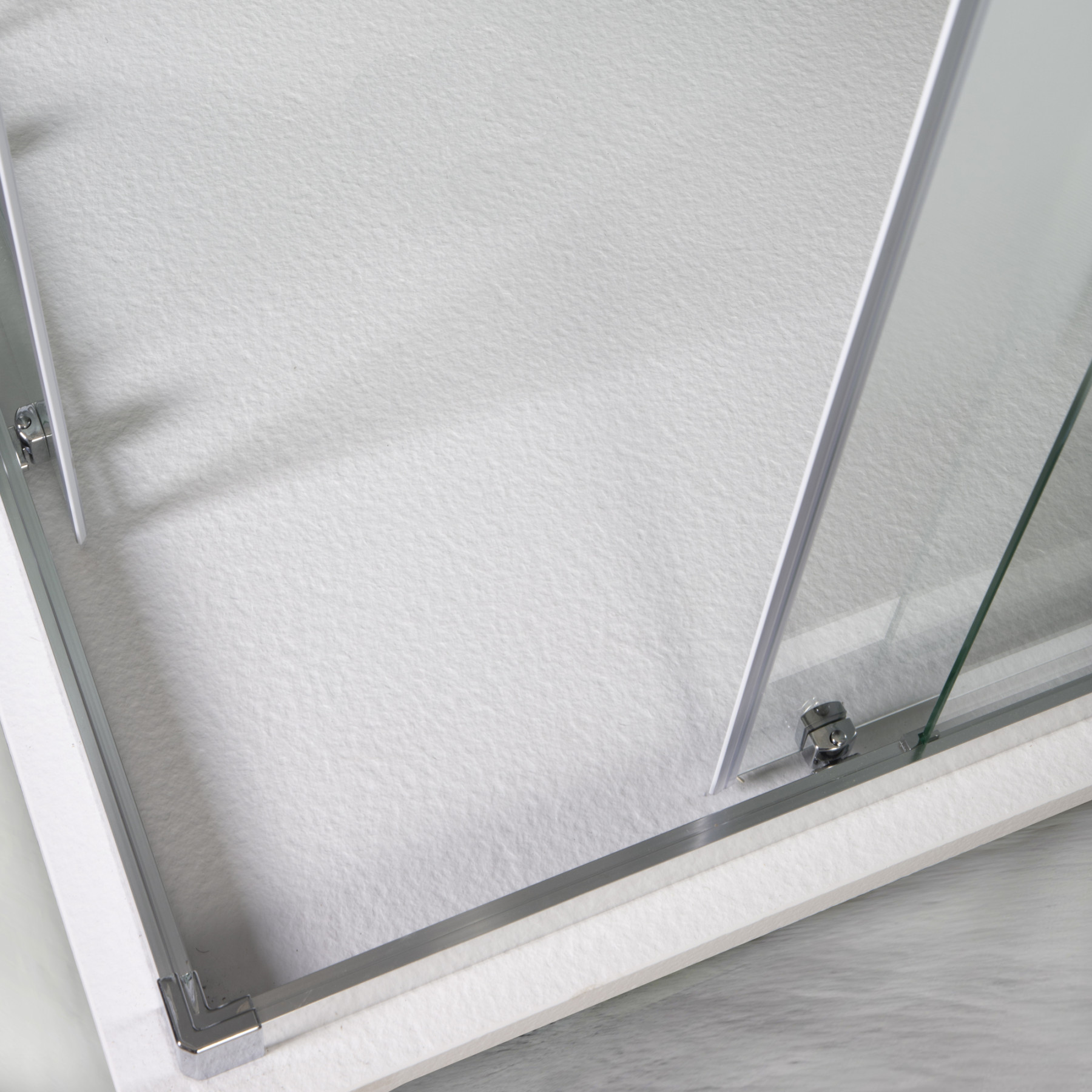 Box doccia TOKYO doppia porta scorrevole 110x75 cm altezza 200 cm serigrafato 6 mm