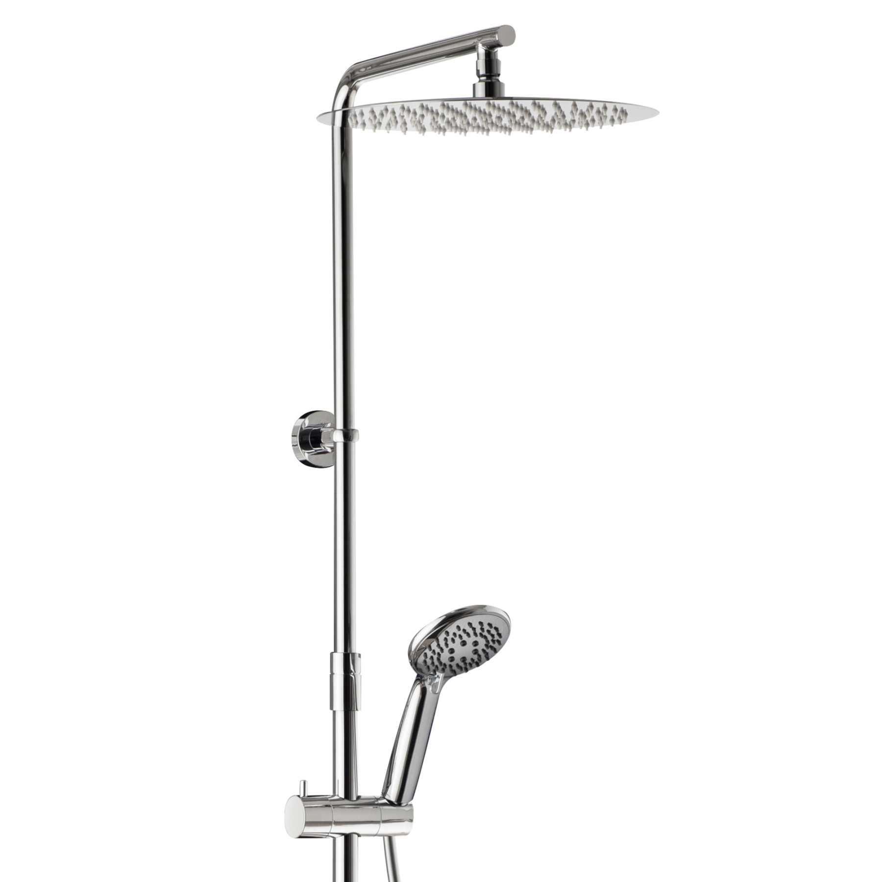 Colonna Doccia Meccanica QUITO altezza regolabile 81-135 cm cromo lucido