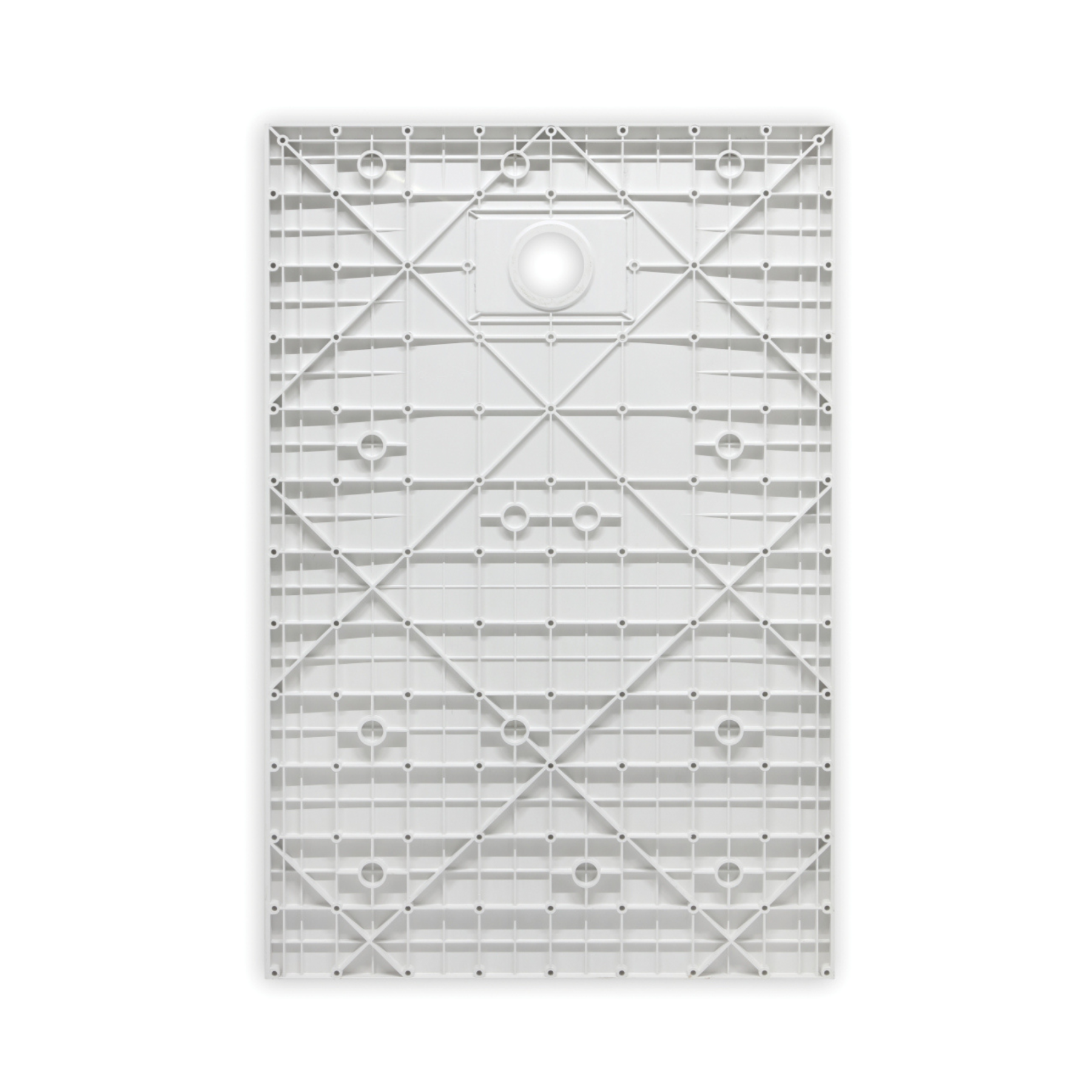 Piatto Doccia VERONA 180x80 cm ultraslim 2,6 cm effetto pietra, con piletta, Bianco Opaco