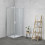Box doccia TOKYO doppia porta scorrevole quadrato 90x90 cm altezza 200 cm cristallo 6 mm