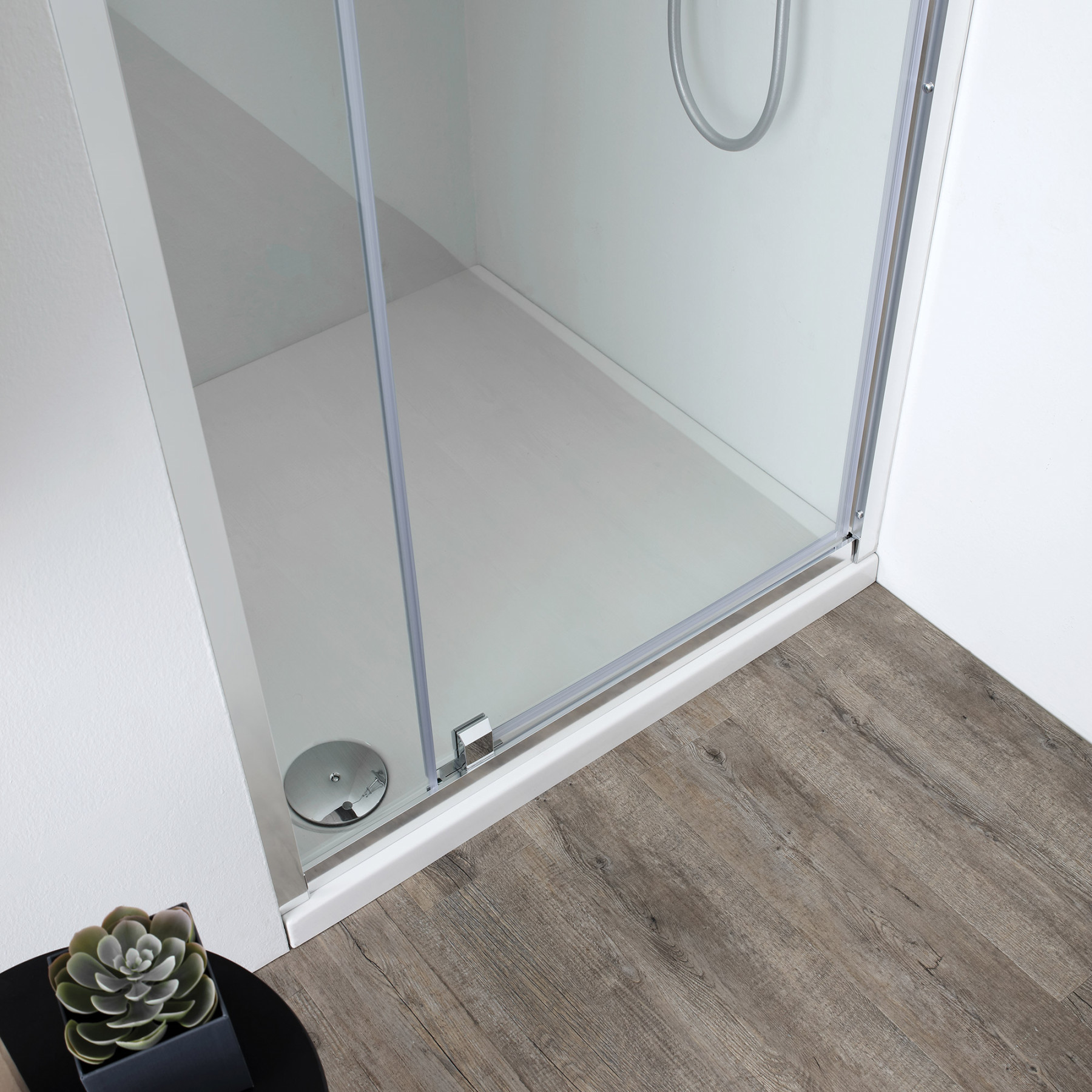 Porta doccia TOKYO battente a nicchia 100 cm altezza 200 cm cristallo 6 mm